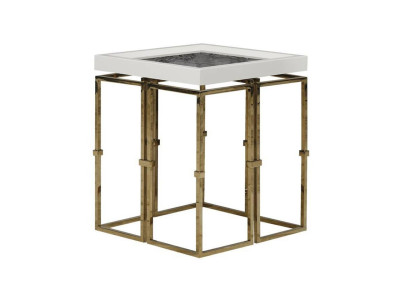 Beistelltisch Couchtisch Kaffeetisch Sofatisch Tisch Wohnzimmer Gold